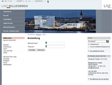 Tablet Screenshot of portal.linz.at